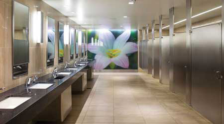 Nice And Clean Washroom For Our Commercial Customers.