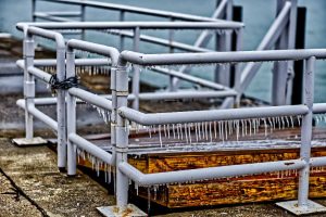pipes in cold winter