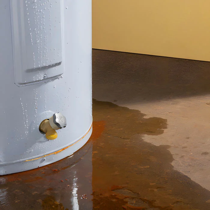 Hot water heater leak